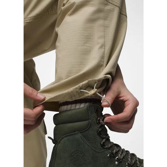 Prana Palisades Ripstop Utility Pant Women 12 Sandstone 33" Relaxed Straight Leg - Picture 3 of 13